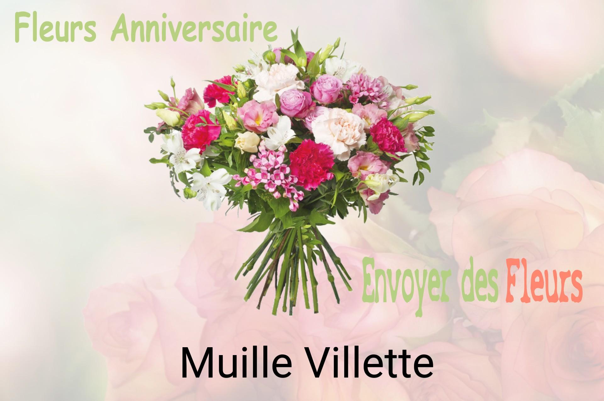 Bouquet de fleurs d’anniversaire livré à Muille-Villette