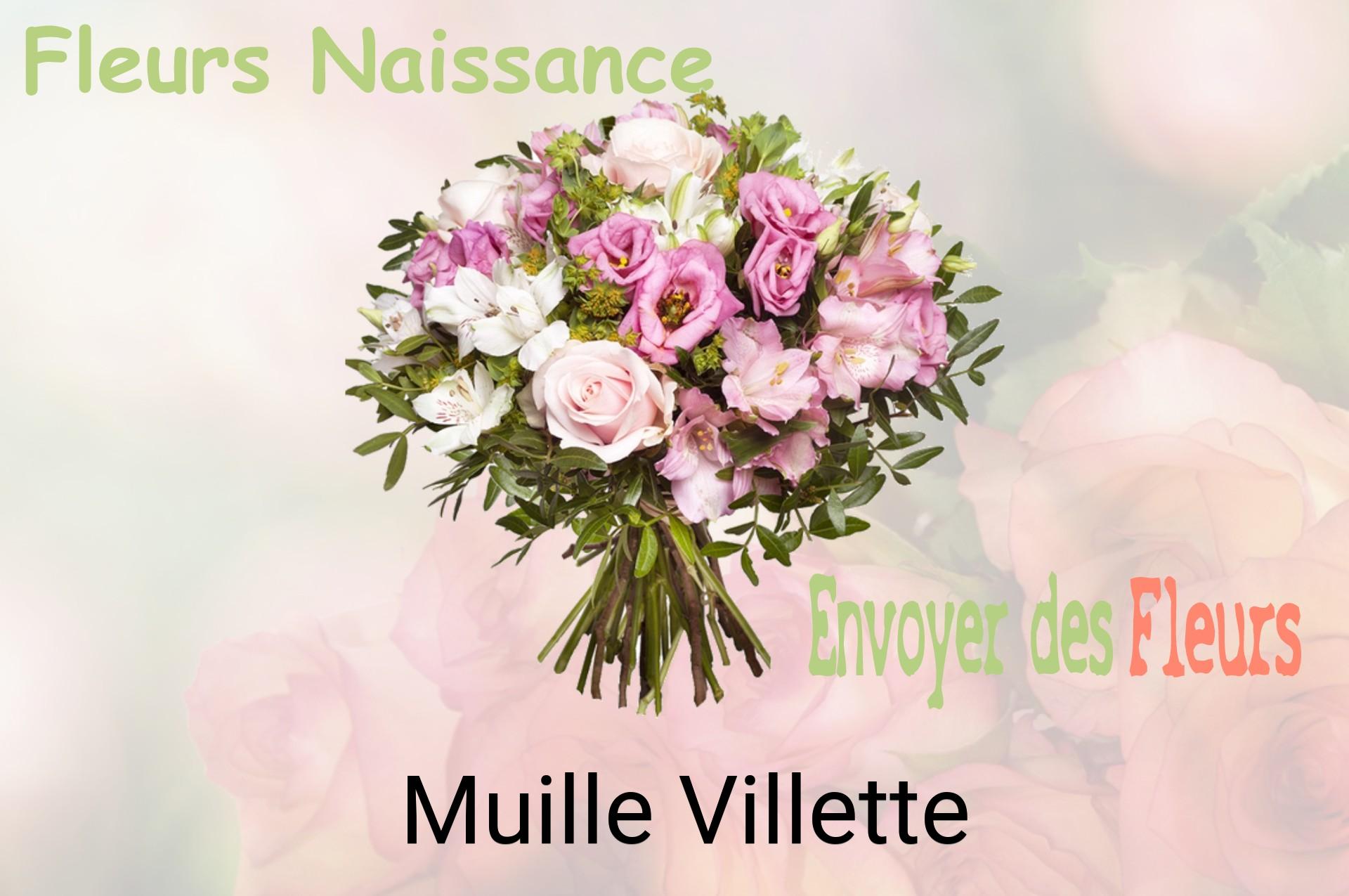 Bouquet de fleurs de naissance livré à Muille-Villette